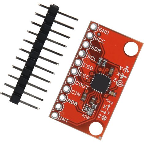 Composants de la carte du module de capteur magnétique gyroscope/accéléromètre 9 axes MPU-9150 (1/5)
