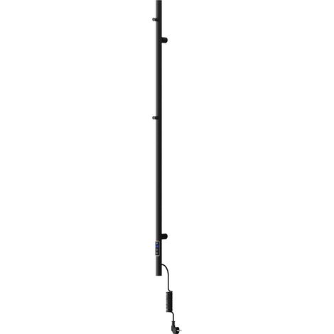 Mexen Pino radiatore elettrico con appendini per asciugamani 1405 x 32 mm, 75 W, nero - W301-1405-032-00-70 (1/3)