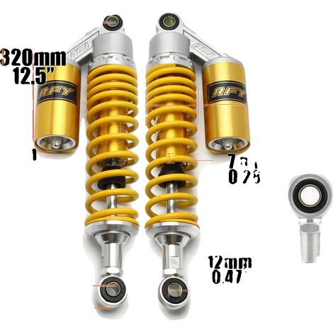 Amortiguador de motocicleta, suspensión ajustable, diseño duradero, M99-18-5 (1/2)