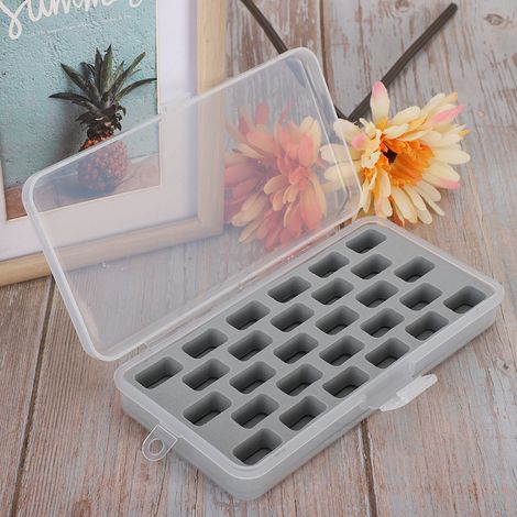 Boîte de Rangement pour Fils à Coudre 28 Cases, Organisateur de Bobines avec Couvercle pour Machine à Coudre (1/5)