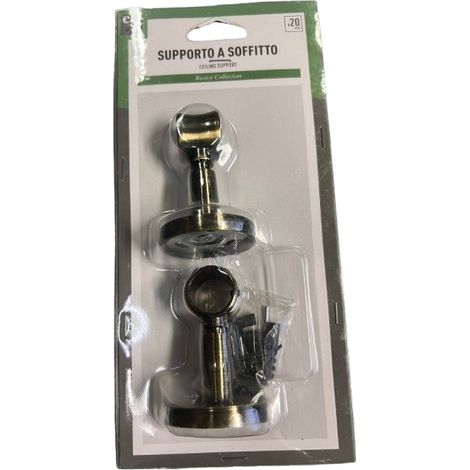 2PZ SUPPORTO A SOFFITTO D.20MM COL.ORO ANTICO