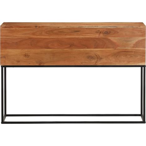 Maison Exclusive - Tavolo Consolle 110x30x75cm in Legno Massello di Acacia e Ferro