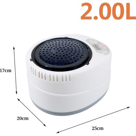 Fumigateur portable domestique 2.68L sauna à vapeur spa à domicile (blanc)