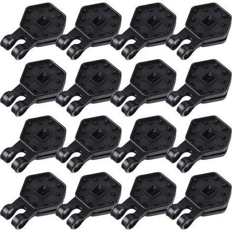 Lot de 50 clips de fixation pour filets d'ombrage - Anneaux de filet robustes - Conviennent aux serres, jardins et films agricoles (1/5)
