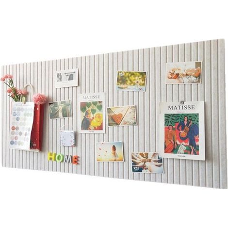 Pannello decorativo in feltro, 60 x 40 cm, grigio chiaro, perforato, spessore 0,9 cm, pieghevole, con nastro adesivo per foto, ideale per pareti fotografiche nelle scuole. (1/5)