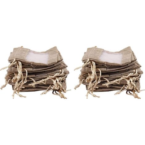 Organzabeutel mit Jute Kordelzug für Hochzeiten und Partys