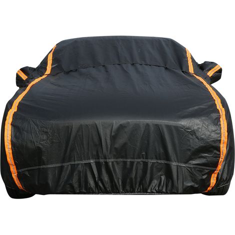 Housse de voiture extérieure complète avec bande réfléchissante, imperméable, protection extérieure, UV, neige, pluie, vent, poussière, tous temps, pour berline 173-183 pouces (1/5)