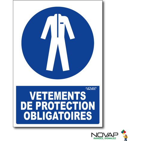 Panneau Vêtements de protection obligatoires - Rigide A5 - 4600666