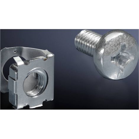 ECROU À RESSORT AVEC VIS RITTAL 7000.990 ACIER 50 PC(S) (1/2)