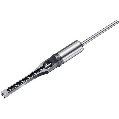 Mèche À Trou Carré 8mm(5/16") Acier Rapide Creuse Mortaiseuse Pour Travail Du Bois Menuiserie Machine À Mortaise Tenon (1/5)