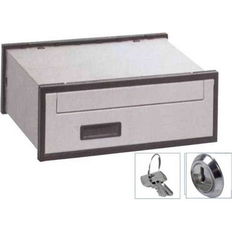 Casellario Orizzontale con portina in Alluminio Silver Posteriore 30-303 Silmec