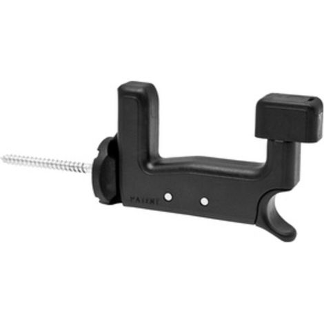 1PZ FERMAIMPOSTE IN PLASTICA "GRILLO" NERO MM 70 (1/2)