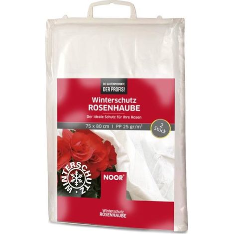NOOR Protezione Invernale per Rose, Confezione da 2 (75 x 80 cm), Colore Bianco, Protezione antigelo per Piante, Protezione dal Freddo per cespugli di Rose