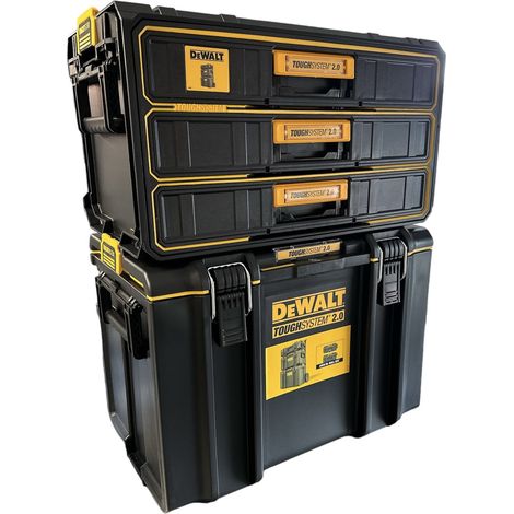 Dewalt DWST08330-1 Toughsystem 2.0 Tool Box 3 Shallow Drawer + DS400 Toolbox (1/5)