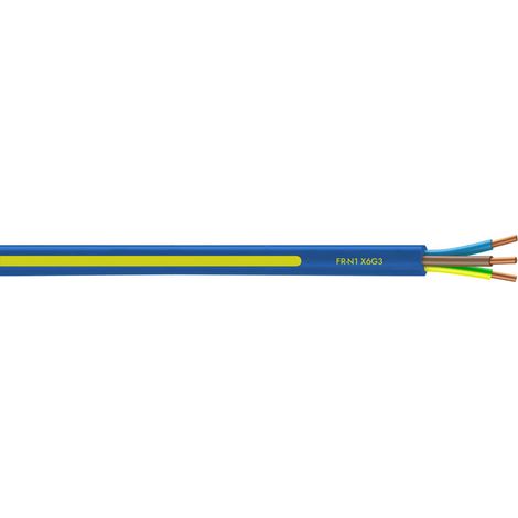 100m de câble FR-N1X6G3-U 3G2,5 bleu (81060312-508200)