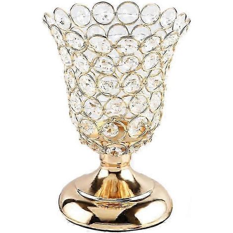 Bougeoir en cristal, support en métal, bougeoir pour anniversaire, décoration de Noël-S (1/5)