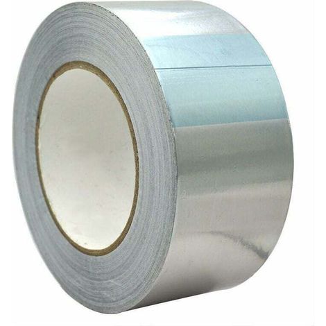 Ruban Adhésif Aluminium Bande d'étanchéité, 20m par 50mm, Couleur Argent,5pcs (1/4)