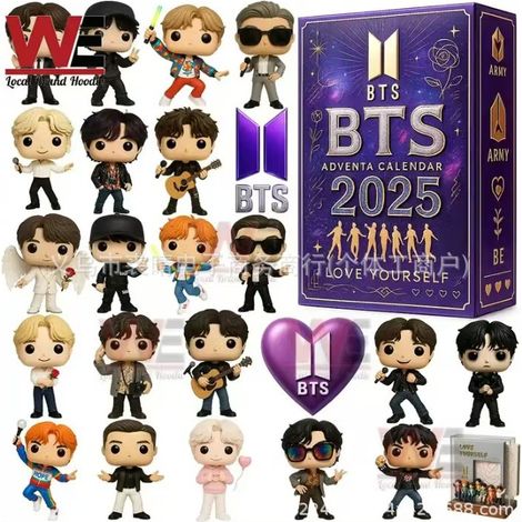 New 2025 BTS Love Yourself Christmas Countdown Blind Box Christmas Tree Decoration Acrylic Pendant - New 2025 BTS Love Yourself Christmas Countdown Blind Box -