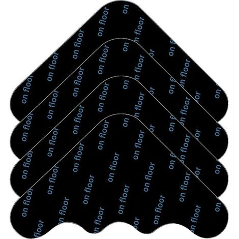 Ruban adhésif pour tapis - 8 pièces - Empêche le glissement et le recourbement - Patins réutilisables - Autocollants antidérapants sous-tapis - Autocollant double face - Convient aux parquets, carrela (1/5)