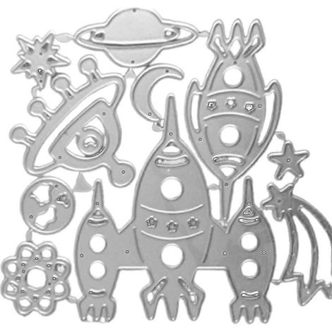 Stanzschablone „Planet Mond“ für Metall, DIY-Scrapbooking-Album, Papierkarten, Prägeform, Basteldekoration (1/5)