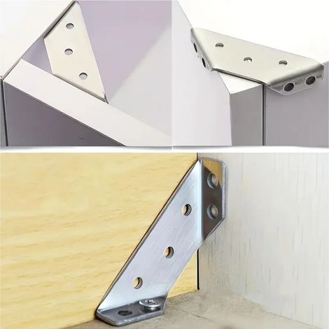 Plaque d'Angle pour Meubles, Kit de 4 Pièces, Qualité et Praticité pour un Usage Quotidien - EVOTRADE (1/2)
