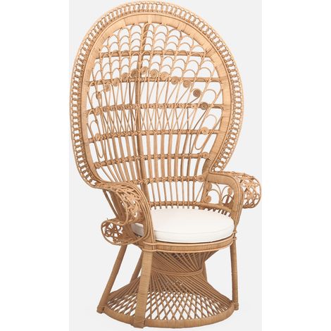 Poltrona vintage in rattan