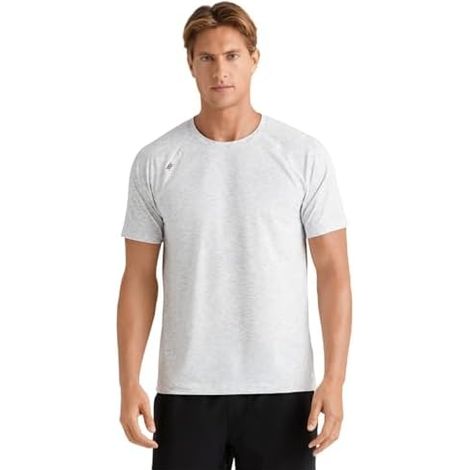 T-shirt Sport Homme - Tissu Anti-transpiration - Protection UV 50+ - Manches Courtes - Pour Entraînement et Course à Pied - 1 Pièce (1/3)