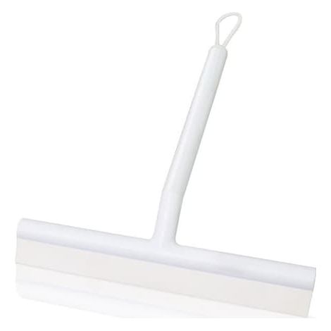 Grattoir de douche, grattoir de fenêtre avec support Blanc (1/5)