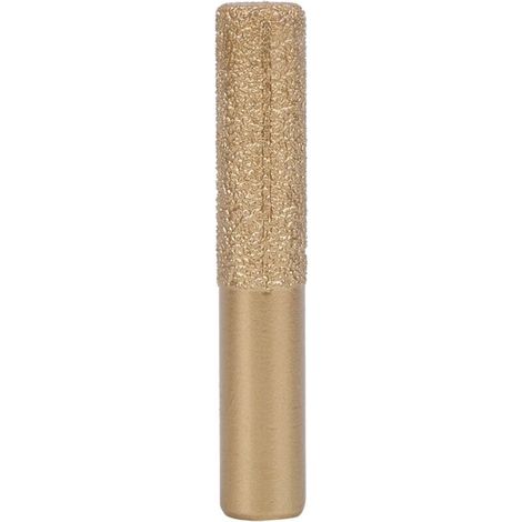 Mèches de défonceuse diamantées à queue droite brasée en or pour pierre de quartz marbre couteau à joint 12.7 x 13.5 x 75mm (1/4)