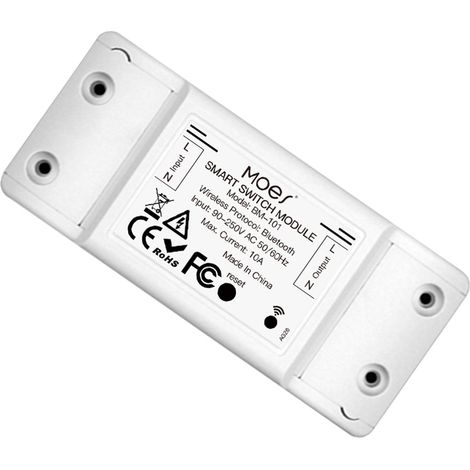 Interruttore Smart Bluetooth BLE 10A Bluetooth BLE Mesh TUYA, Smart Life 10A AC 90-250V 50/60HZ 2200W IP20 SHB101B (1/3)