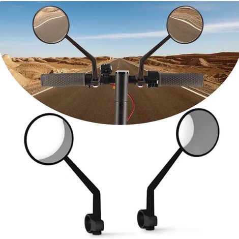 Rétroviseur/réflecteur universel pour trottinettes électriques, vélos, motos, Ninebot, Xiaomi M365/1S