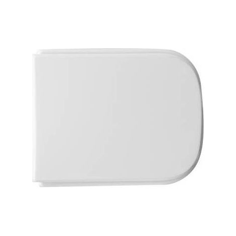 Asiento de inodoro blanco para jarrón GSI Traccia ancho 35 cm bisagras ajustables