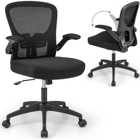 COSTWAY Ergonomic Office Chair Adjustable Swivel Mesh Task Rocking Chair (1/5)
