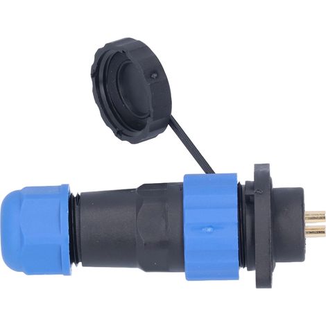 Connecteur d'alimentation aéronautique étanche IP68 avec bride, adaptateur industriel AC380V SP202 broches (380V 25A) (1/5)