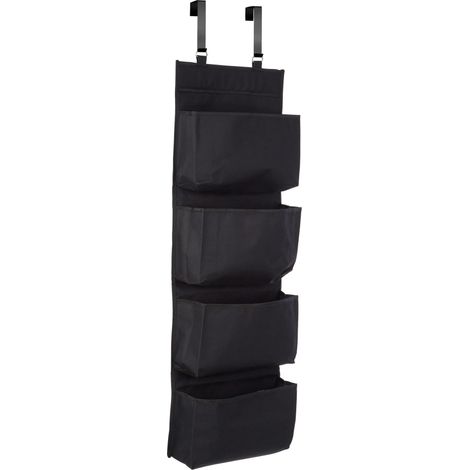 Premier Housewares Over Door Black Hanging Organiser