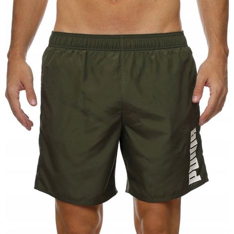Pantaloncini da uomo Puma Y7986 con lacci e logo, modello medio con tasche, taglia M (1/4)