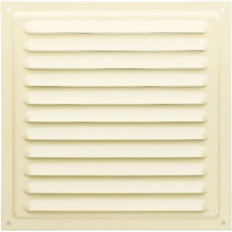 1 - Grille De Ventilation - Métal - Aération Murale - Résistance Corrosion - Intérieur Extérieur - Beige - 20x20cm (1/5)
