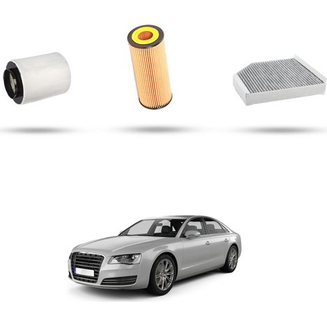 Kit Tagliando 3 filtri compatibile con Audi A8 (4H) 3.0 TFSI 213kw dal 2010 (1/5)