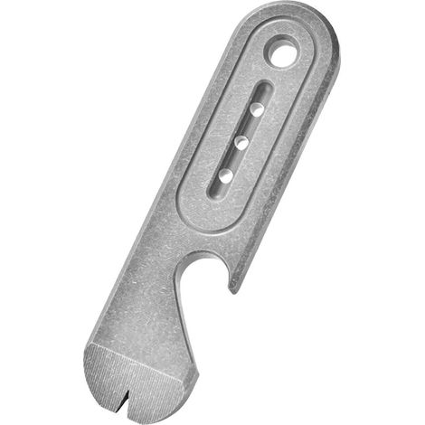 Mini pied-de-biche, ouvre-bouteille, décapsuleur en métal, arrache-clous, outil de survie pour le camping, éponge à récurer portable (1/5)
