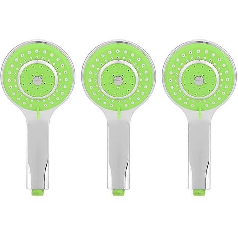 Lot de 3 pommeaux de douche à main résistants à l'usure, réglables et économes en eau pour salle de bain (1/5)