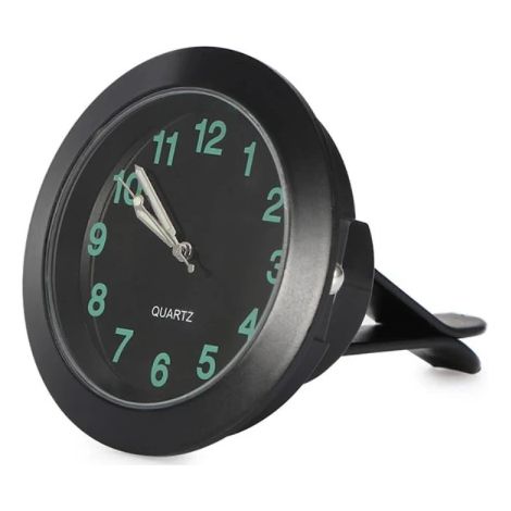 Clip de ventilation voiture design rond cristal quartz, accessoire intérieur automobile argenté