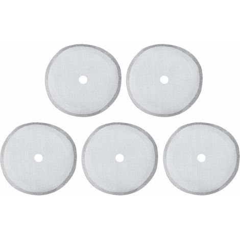 Paquet de 5 filtres de rechange pour presse française, tamis, filtre à café réutilisable en acier inoxydable, accessoire de cafetière amovible (3 tailles en option)(350ml) (1/5)