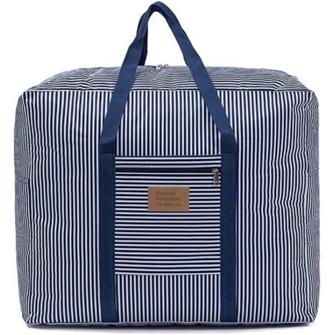 BUNTHAUS Bleu, Sac de Rangement, étanche épais surdimensionnée Organiseur avec poignées Robustes, vêtements saisonniers,Sac pour Couette, Literie,Sac demenagement, Fermeture éclair (1/5)