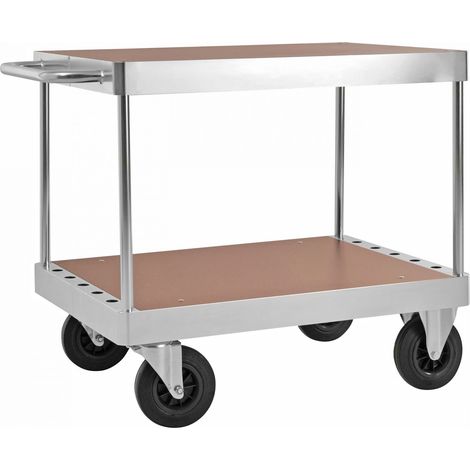 Kongamek Tischwagen verzinkt 894x594mm Ladefläche aus MDF mit Bremse