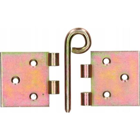 Bisagra desmontable de 100x50 mm para muebles galvanizados - 10 unidades. (1/5)
