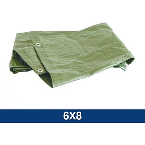 TELO TELONE OCCHIELLATO IMPERMEABILE POLIETILENE ESTERNO CAMPEGGIO MOTO 16530/V 6X8 (20768)