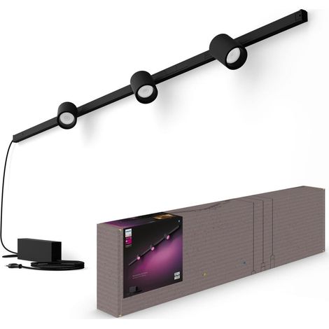 Philips Hue Perifo - Smarter LED-Deckenstrahler mit 3 Spots, schwarz 929003117701 (1/5)