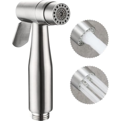 Accessorio per la pulizia del WC con spruzzatore per bidet portatile in acciaio inossidabile WS024A (1/5)