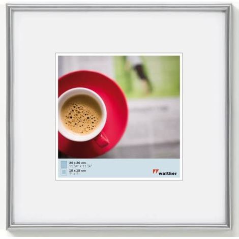 Walther Galeria Cadre Photo 30x30 cm Argent Plastique (1/5)