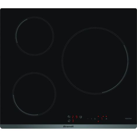 Brandt – Plaque induction 1 foyer 28cm – Puissance 3600W – Minuterie 1 à 99 minutes – Auto-adaptable pour toutes cuissons (1/2)